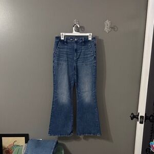 American Eagle Outfitters Flare Jeans in Blue